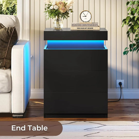 2 Sets LED Nightstands