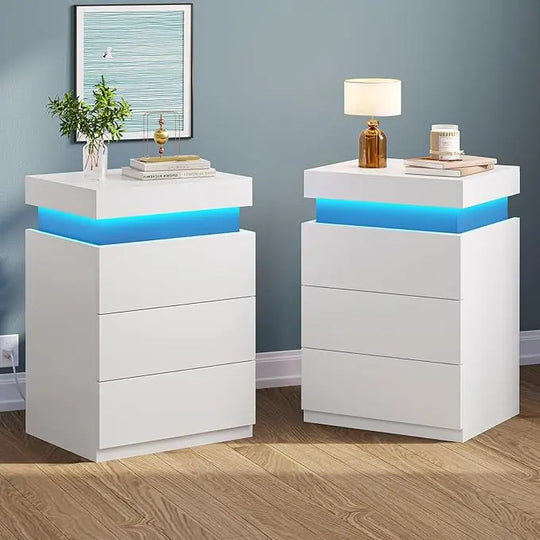 2 Sets LED Nightstands
