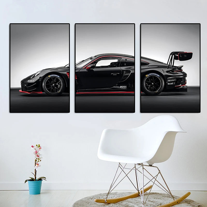 3Pcs Gt3rs Poster