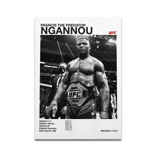 UFC fighters poster