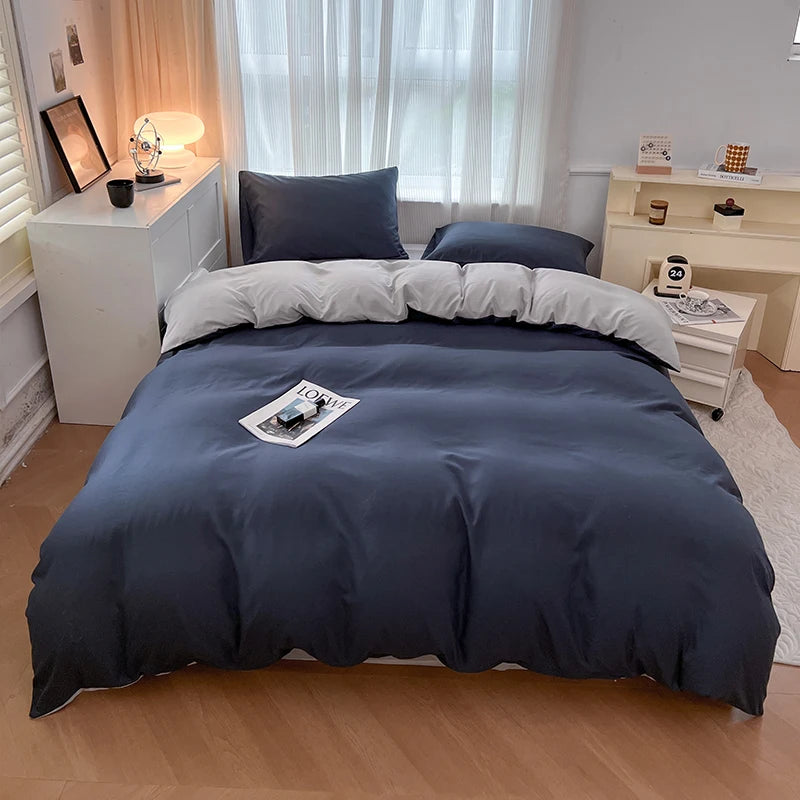 Ultra-Soft 2-Side Brushed Bedding Set – Sheet, Duvet Cover & Pillowcases (All Sizes)