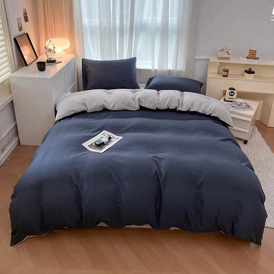 Ultra-Soft 2-Side Brushed Bedding Set – Sheet, Duvet Cover & Pillowcases (All Sizes)