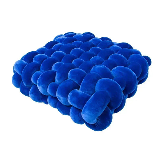 Nordic Square Knot Plush Cushion