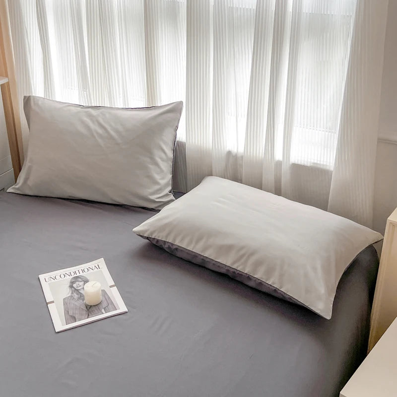 Ultra-Soft 2-Side Brushed Bedding Set – Sheet, Duvet Cover & Pillowcases (All Sizes)