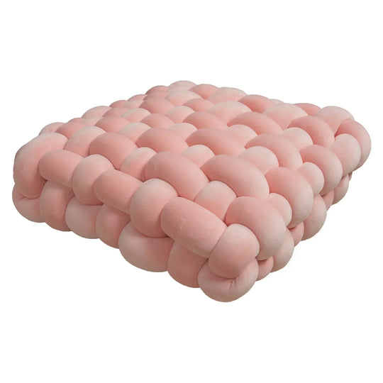 Nordic Square Knot Plush Cushion