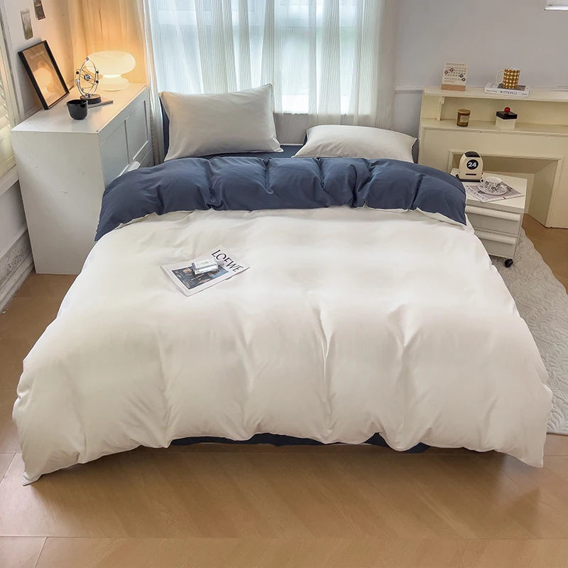 Ultra-Soft 2-Side Brushed Bedding Set – Sheet, Duvet Cover & Pillowcases (All Sizes)