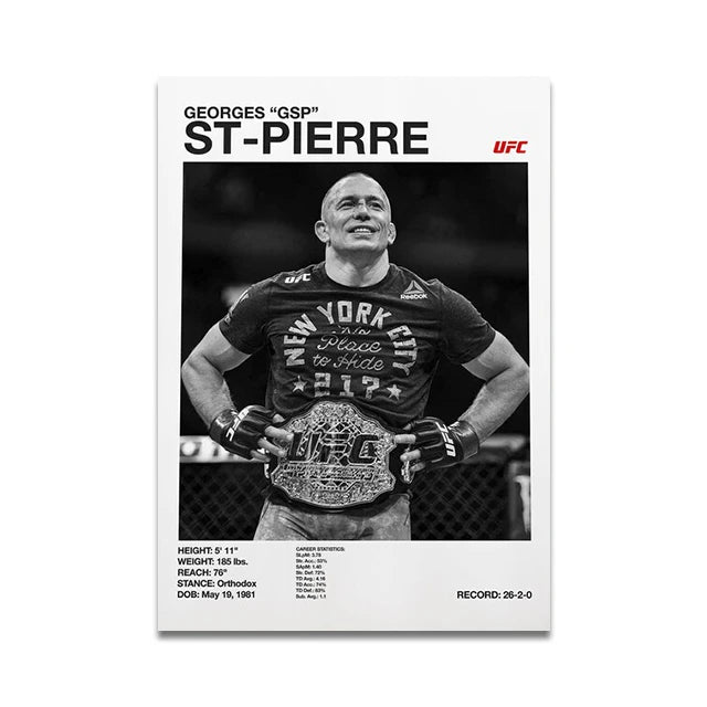UFC fighters poster