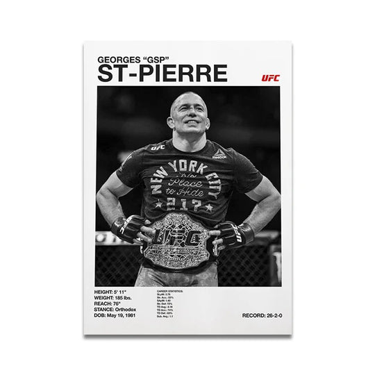 UFC fighters poster