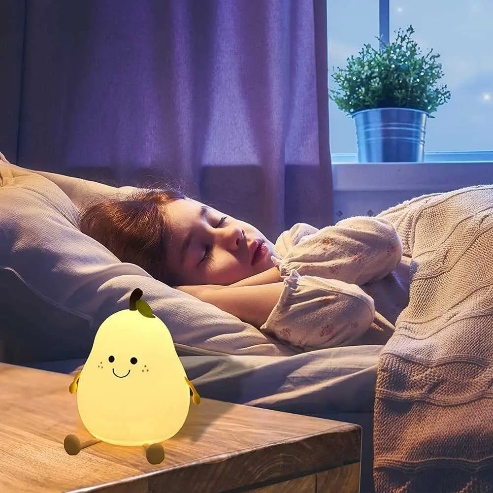 Cute Night Light for Kids Pear