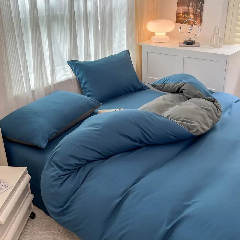 Ultra-Soft 2-Side Brushed Bedding Set – Sheet, Duvet Cover & Pillowcases (All Sizes)