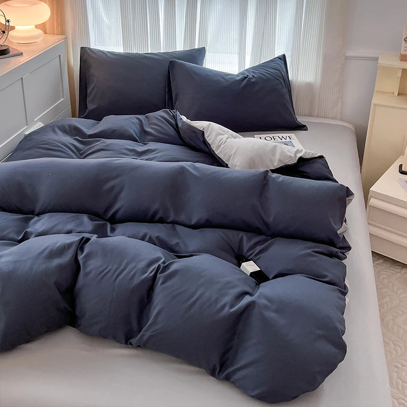 Ultra-Soft 2-Side Brushed Bedding Set – Sheet, Duvet Cover & Pillowcases (All Sizes)