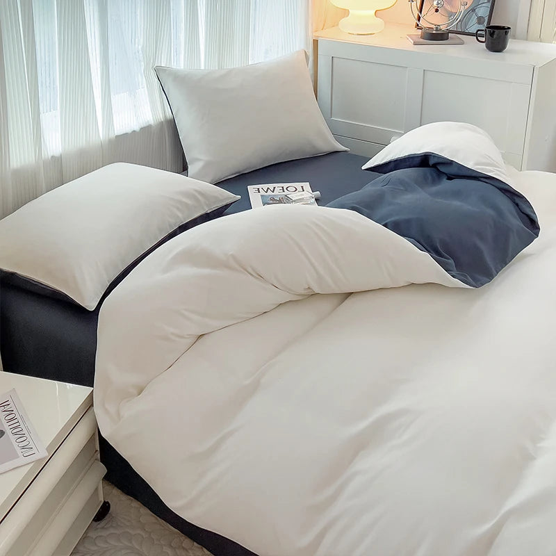 Ultra-Soft 2-Side Brushed Bedding Set – Sheet, Duvet Cover & Pillowcases (All Sizes)