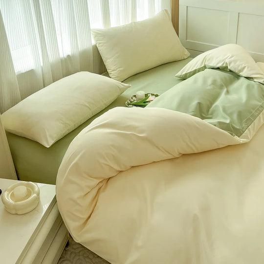 Ultra-Soft 2-Side Brushed Bedding Set – Sheet, Duvet Cover & Pillowcases (All Sizes)