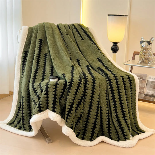 Cozy Sherpa Fleece Bed Blanket