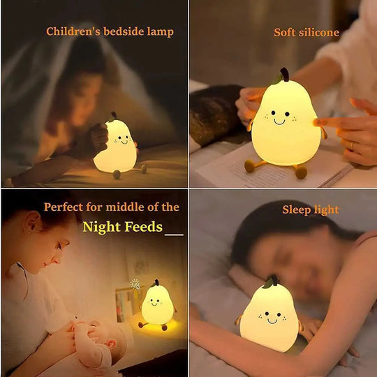 Cute Night Light for Kids Pear