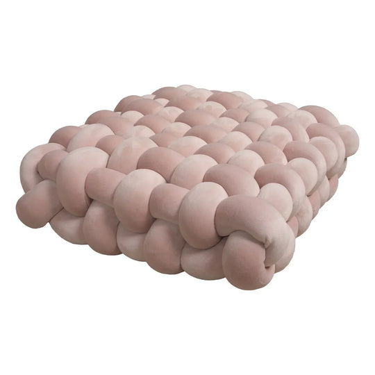 Nordic Square Knot Plush Cushion
