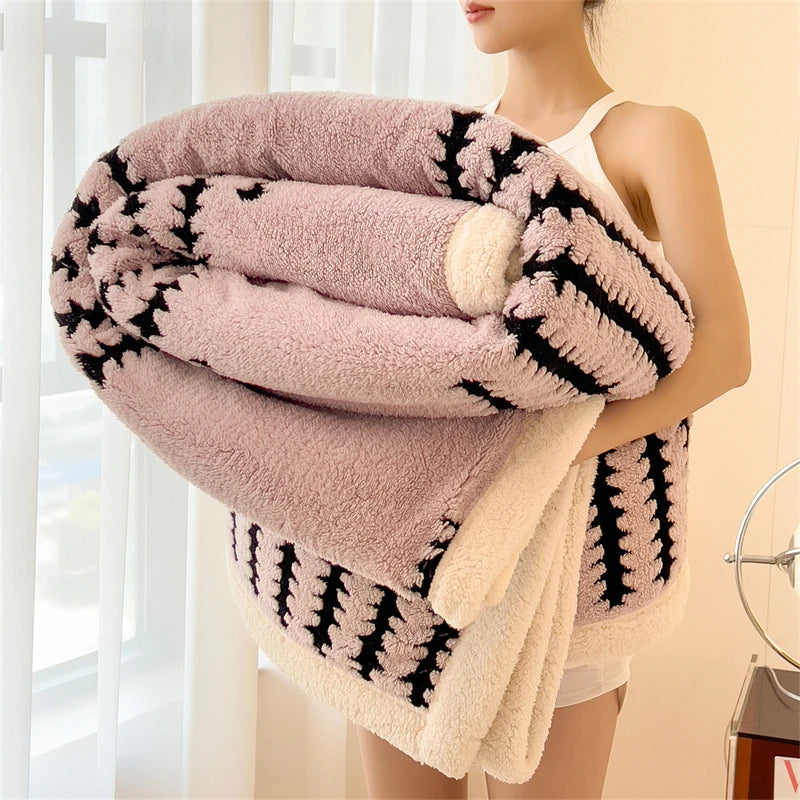 Cozy Sherpa Fleece Bed Blanket