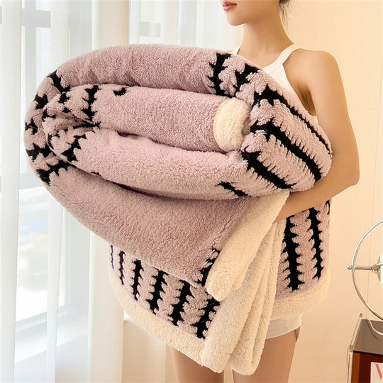 Cozy Sherpa Fleece Bed Blanket