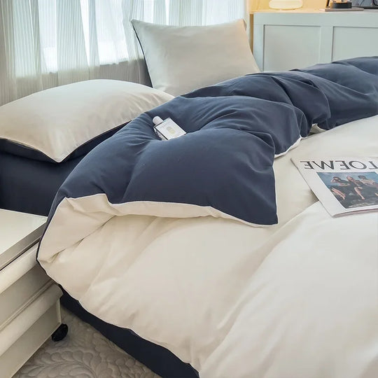 Ultra-Soft 2-Side Brushed Bedding Set – Sheet, Duvet Cover & Pillowcases (All Sizes)