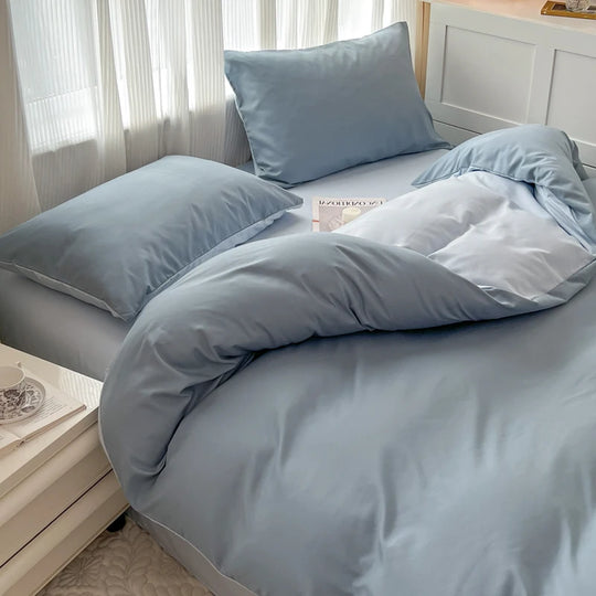 Ultra-Soft 2-Side Brushed Bedding Set – Sheet, Duvet Cover & Pillowcases (All Sizes)