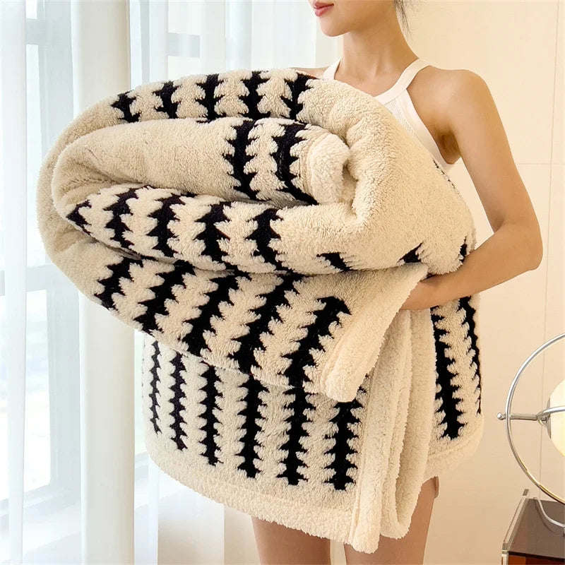 Cozy Sherpa Fleece Bed Blanket