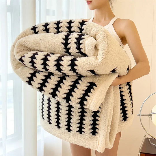 Cozy Sherpa Fleece Bed Blanket