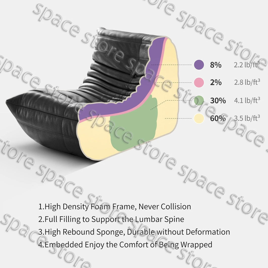 Caterpillar Lazy Single Sofa Chair