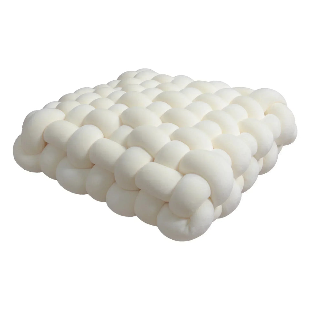 Nordic Square Knot Plush Cushion