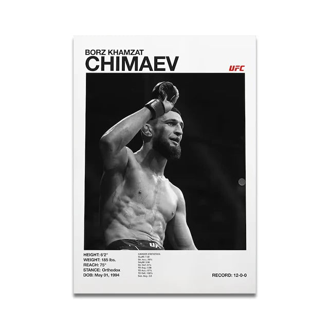 UFC fighters poster