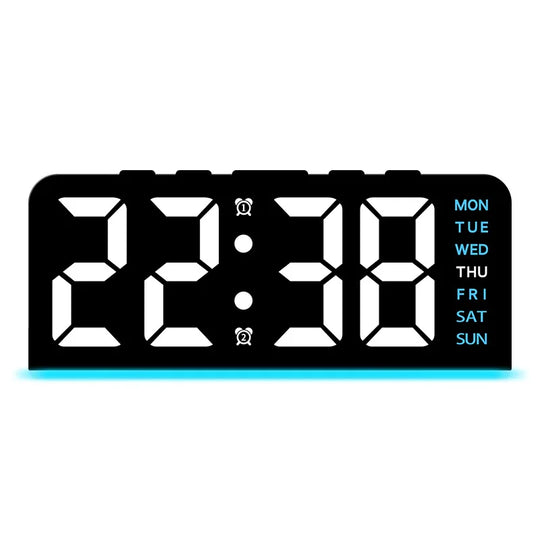 1 PCS Digital LED Alarm Clock With Date Display