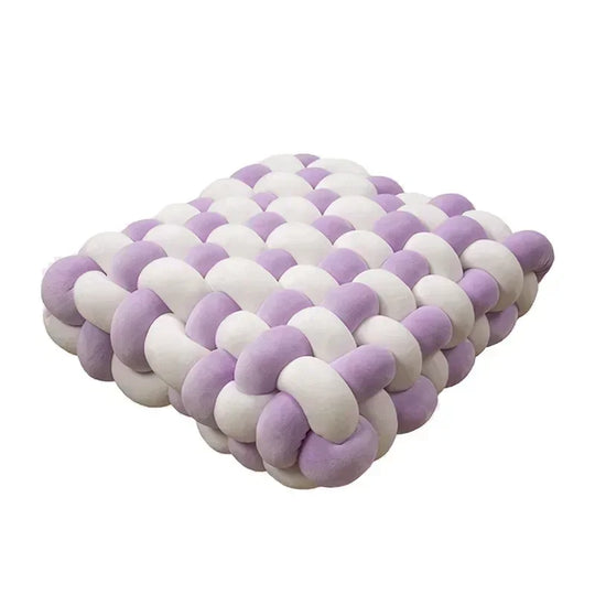 Nordic Square Knot Plush Cushion