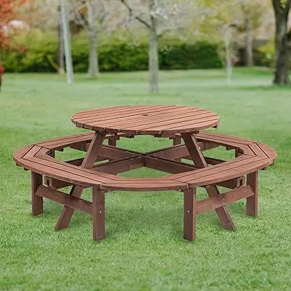Outdoor Solid Wood Picnic Table