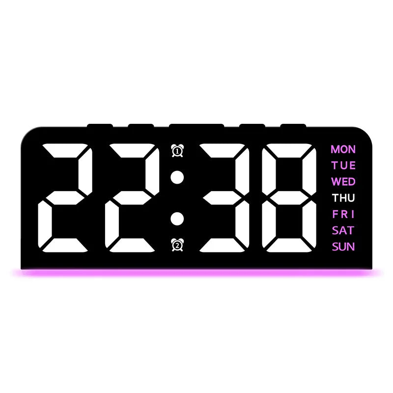 1 PCS Digital LED Alarm Clock With Date Display