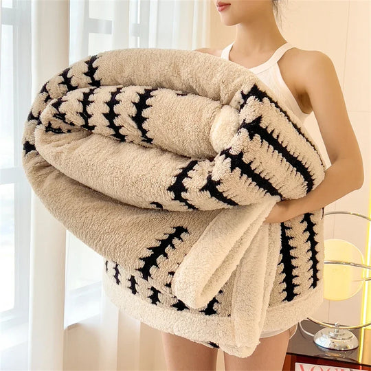 Cozy Sherpa Fleece Bed Blanket