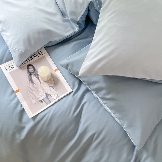 Ultra-Soft 2-Side Brushed Bedding Set – Sheet, Duvet Cover & Pillowcases (All Sizes)