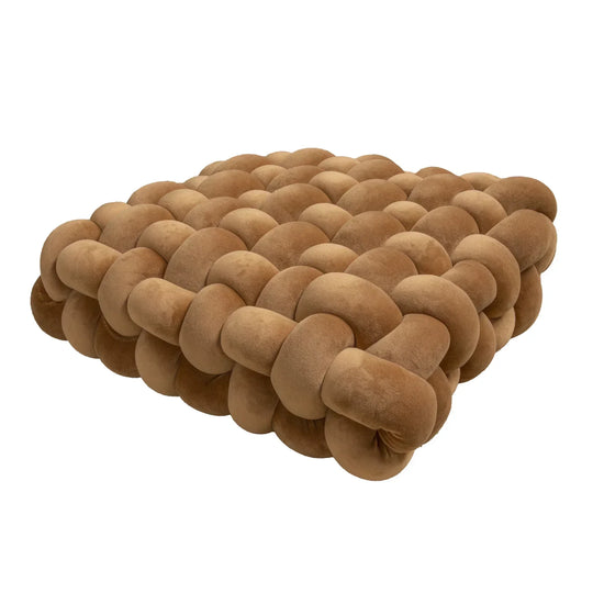 Nordic Square Knot Plush Cushion