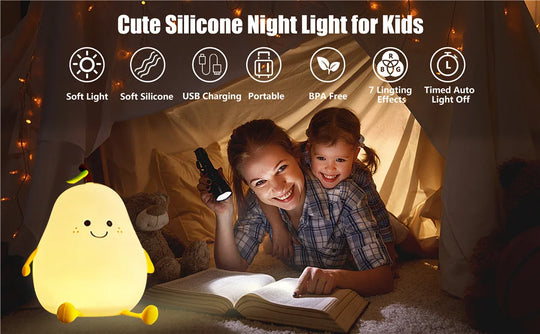 Cute Night Light for Kids Pear