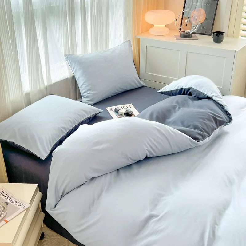 Ultra-Soft 2-Side Brushed Bedding Set – Sheet, Duvet Cover & Pillowcases (All Sizes)