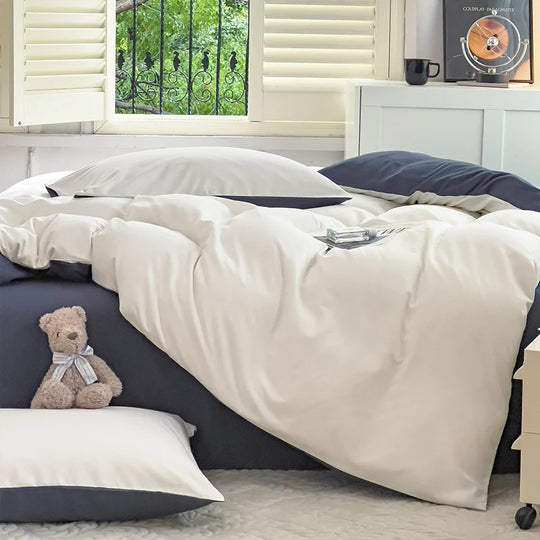 Ultra-Soft 2-Side Brushed Bedding Set – Sheet, Duvet Cover & Pillowcases (All Sizes)