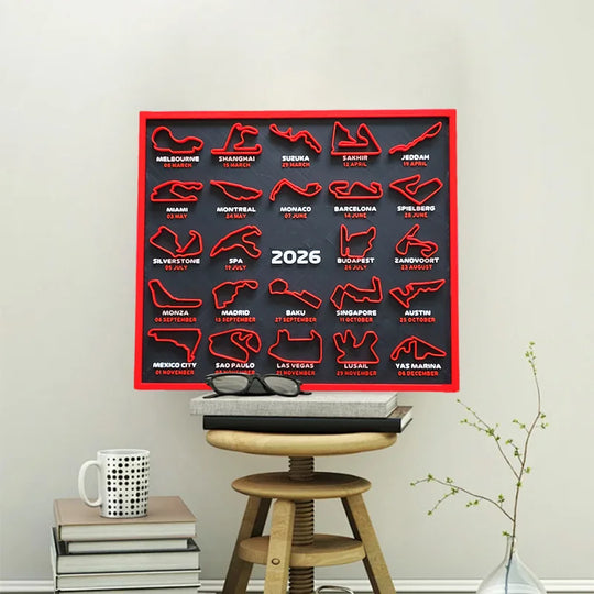 2026 F1 Racing Map