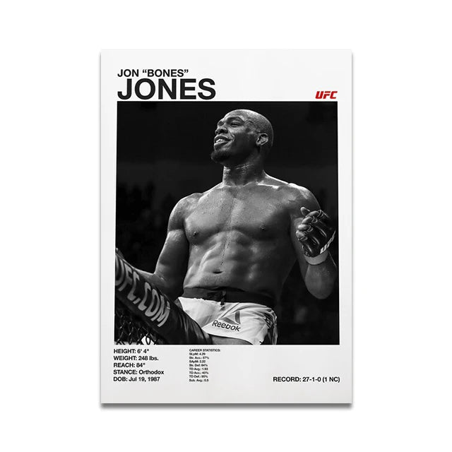 UFC fighters poster