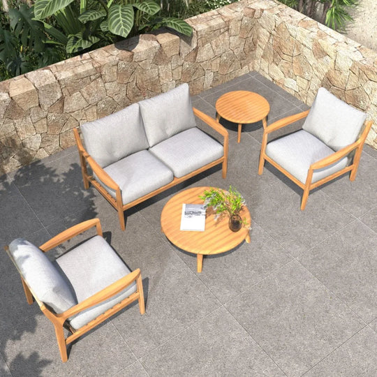 5 pieces Outdoor Acacia Wood Furniture Set