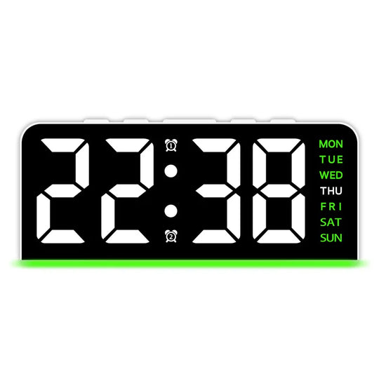 1 PCS Digital LED Alarm Clock With Date Display