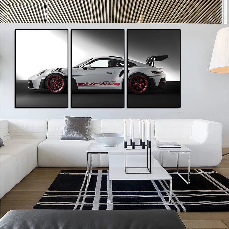 3Pcs Gt3rs Poster
