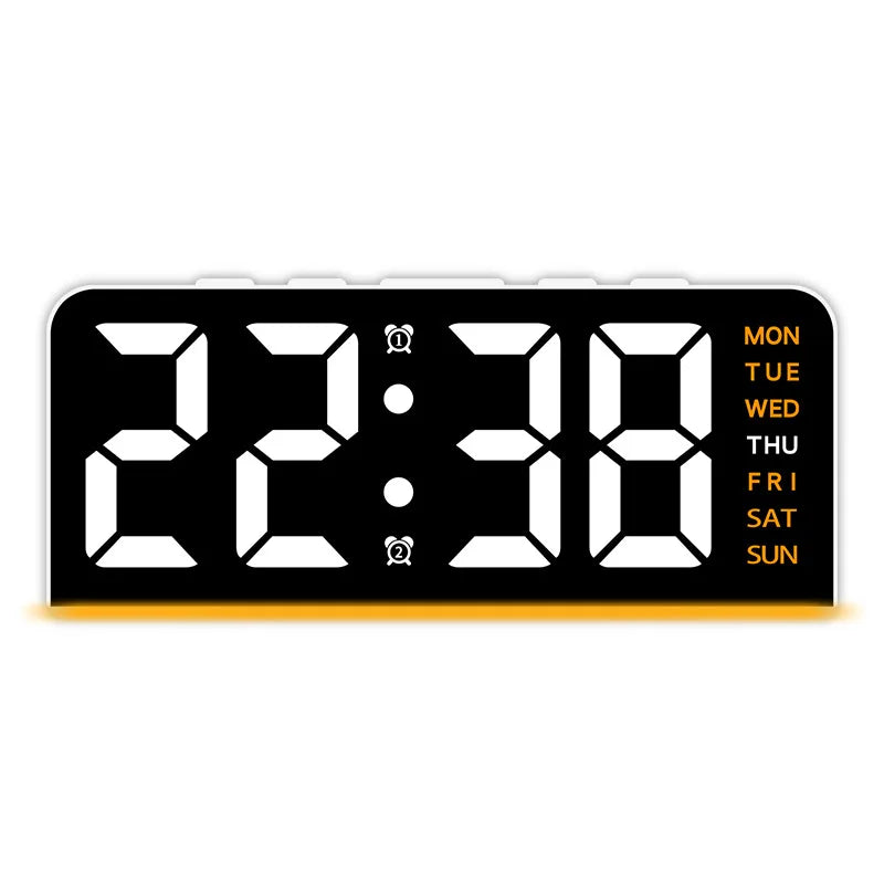 1 PCS Digital LED Alarm Clock With Date Display
