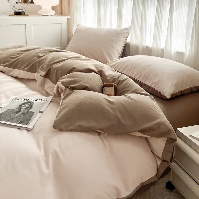 Ultra-Soft 2-Side Brushed Bedding Set – Sheet, Duvet Cover & Pillowcases (All Sizes)