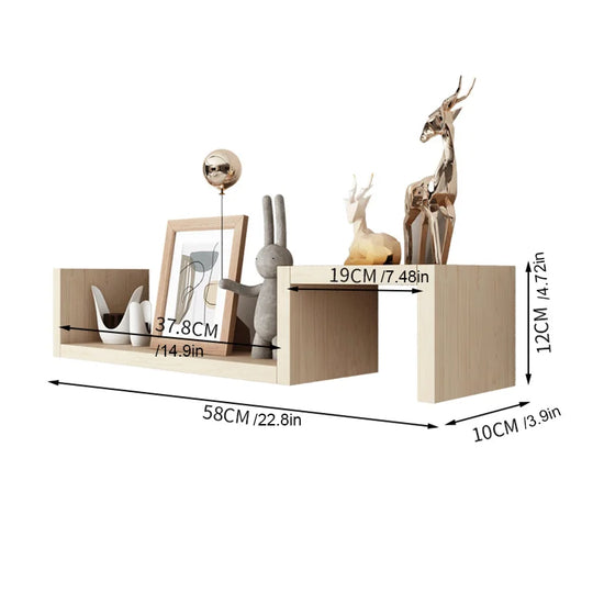 2 PCS floating shelf