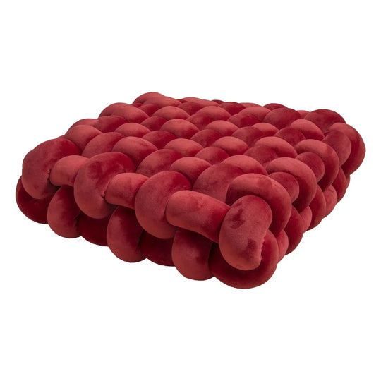 Nordic Square Knot Plush Cushion