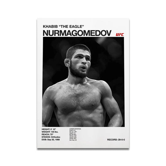 UFC fighters poster