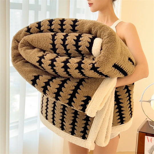 Cozy Sherpa Fleece Bed Blanket